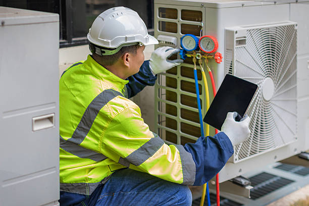 Professional Hvac Installation technician working in Morrisville, PA